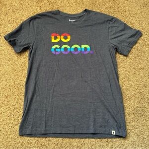 cotopaxi navy 'DO GOOD.' Rainbow Graphic Tee